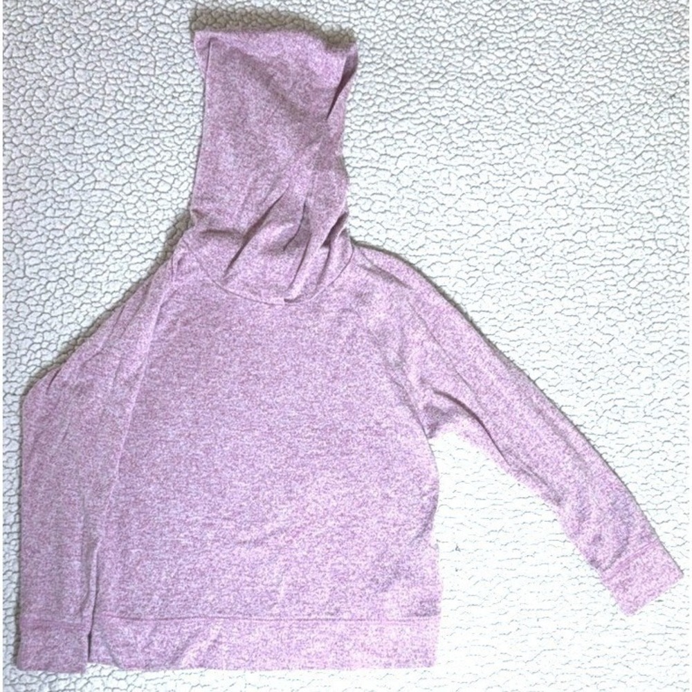 Gap‎ Kids Girls Pink Marled Knit Pullover Hoodie Sweatshirt Size S 6-7